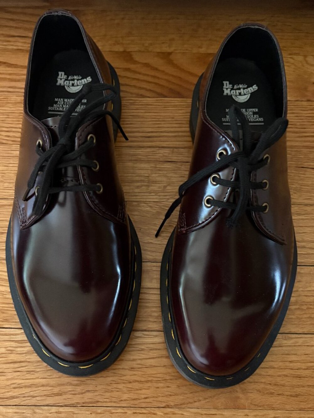 Burgundy Doc Martens, size 9